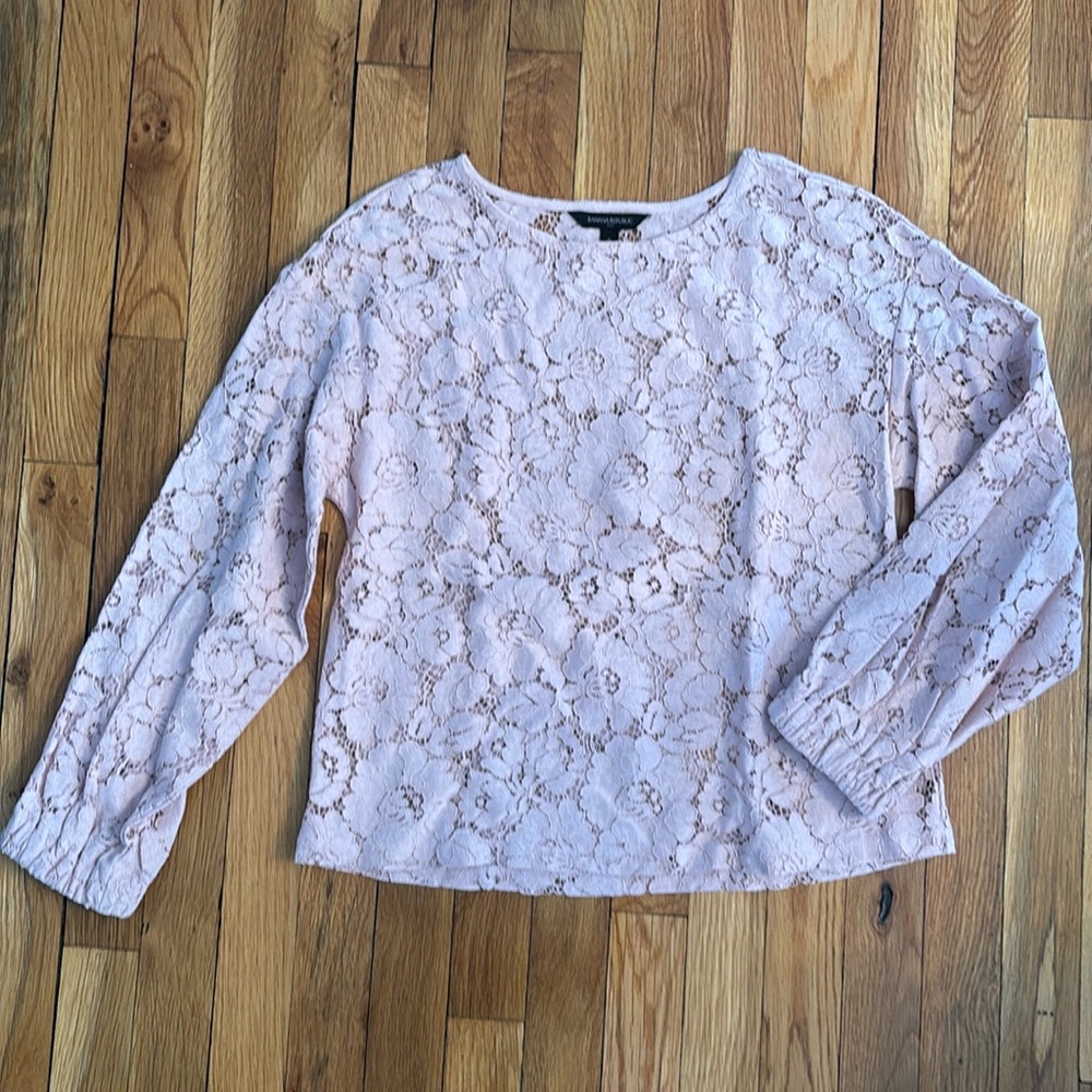 Pink Lace top Small (3)
